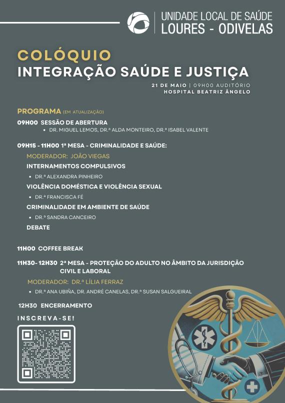 Colóquio “Integração Saúde e Justiça”